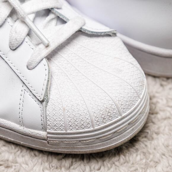 Adidas Superstar White Better Scarlet Red Sneakers Mens 8.5 Womens 10 IG9367 - Picture 16 of 16